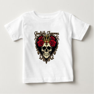 T-shirt Pour Bébé Glamour glacé, Halloween Design Élégant