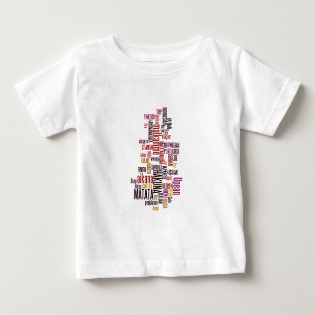 T-shirt Pour Bébé Global Groove : Hakuna Matata dans chaque langue (Devant)