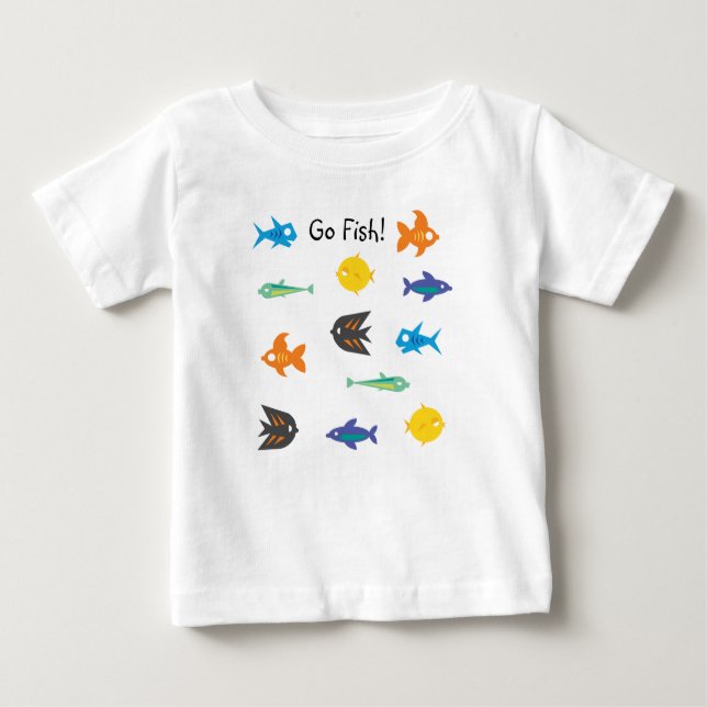 T-shirt Pour Bébé Go Fish_Quelques Choses Fishy_Go Fish ! (Devant)