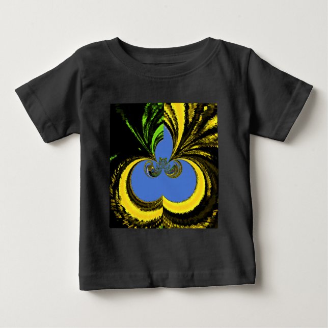 T-shirt Pour Bébé Gold Blue (Devant)