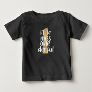 T-shirt Pour Bébé Golden Little One Derful 1er anniversaire