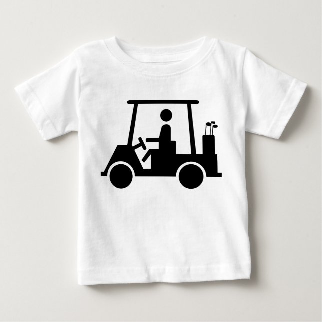 T-shirt Pour Bébé Golf Buggy (Devant)