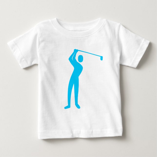 T-shirt Pour Bébé Golf - Sky Blue (Devant)