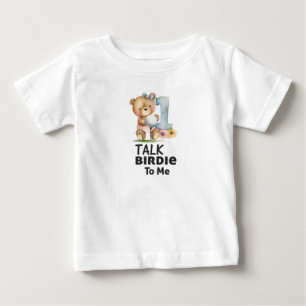 T-shirt Pour Bébé Golfeur 1er anniversaire aquarelle d'un an birdie