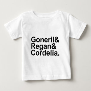 T-shirt Pour Bébé Goneril Regan Cordelia   Les Filles du Roi Lear