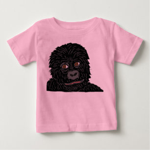 T-shirt Pour Bébé gorille de bébé avec de gorille de patte le dos