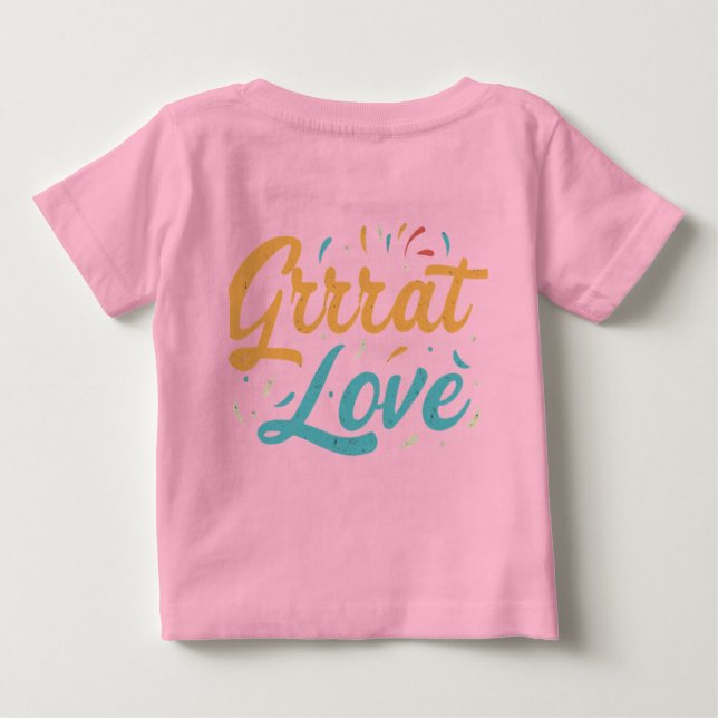 T-shirt Pour Bébé Grand amour (Dos)