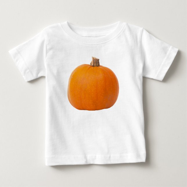 T-shirt Pour Bébé Grand Citrouille de récolte d'automne orange (Devant)