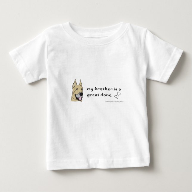 T-shirt Pour Bébé grand dane (Devant)