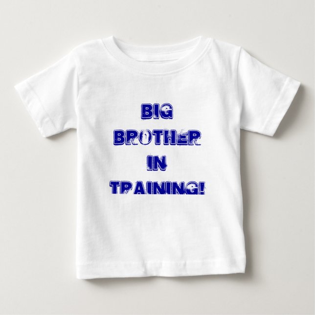 T-SHIRT POUR BÉBÉ GRAND FRÈRE EN FORMATION ! (Devant)