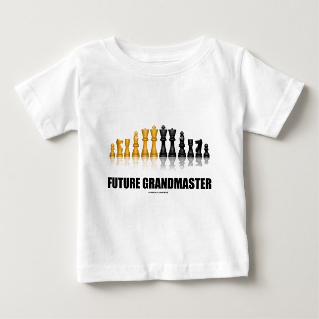 T-shirt Pour Bébé Grand maître futur (jeu d'échecs) (Devant)