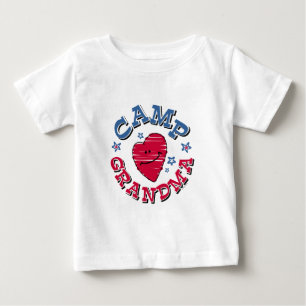 T-shirt Pour Bébé Grand-maman de camp