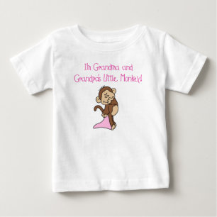 T-shirt Pour Bébé Grand-maman et singe de grand-papas petit