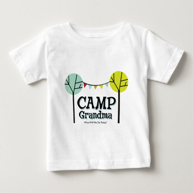T-shirt Pour Bébé Grand-maman Penants de camp (Devant)