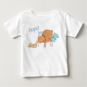 T-shirt Pour Bébé Grand ours Brown, calicot, et chaises souples de