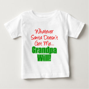 T-shirt Pour Bébé Grand-père mieux que Père Noël