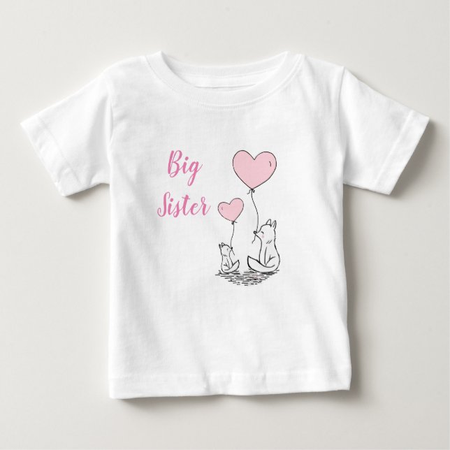 T-shirt Pour Bébé Grande soeur (Devant)