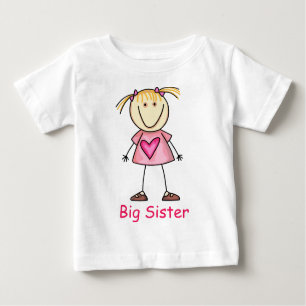 T-shirt Pour Bébé Grande soeur
