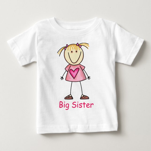 T-shirt Pour Bébé Grande soeur (Devant)