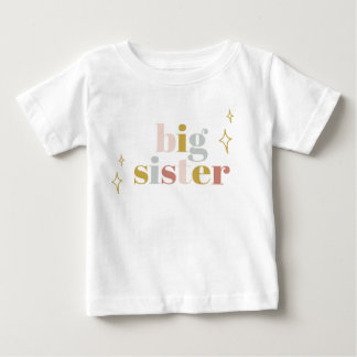 T-shirt Pour Bébé Grande Soeur Boho Chemise arc-en-ciel