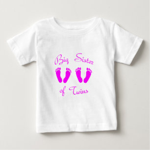 T-shirt Pour Bébé Grande soeur des filles jumelles