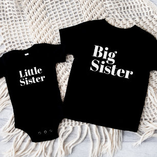 T-shirt Pour Bébé Grande soeur   Famille de frères jumelés