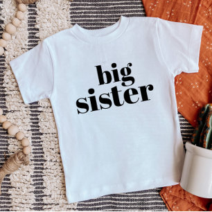 T-shirt Pour Bébé Grande soeur   Famille de frères jumelés
