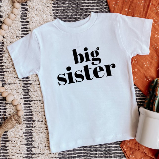 T-shirt Pour Bébé Grande soeur | Famille de frères jumelés (Créateur téléchargé)