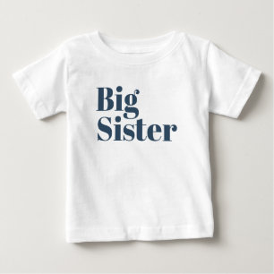 T-shirt Pour Bébé Grande soeur   Marine Matching Famille de frères