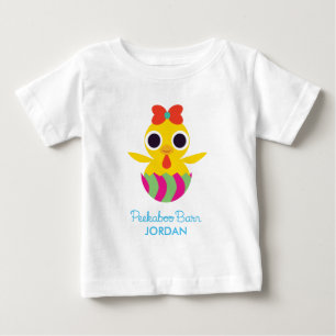 T-shirt Pour Bébé Grange semi-transparente Pâques   Bayla le poussin