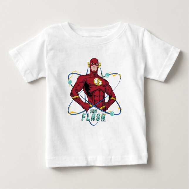 T-shirt Pour Bébé Graphique atomique Flash de dessin (Devant)