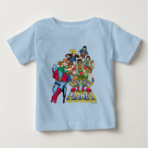 T-shirt Pour Bébé Graphique du logo Captain Planet & Planeteers Grou
