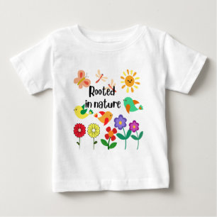 T-shirt Pour Bébé Graphique "enraciné dans la nature"
