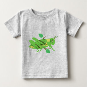 T-shirt Pour Bébé Grasshopper vert