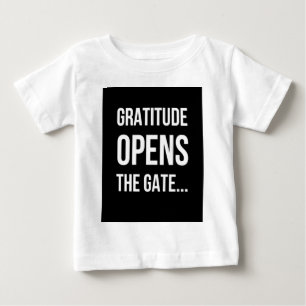 T-shirt Pour Bébé Gratitude ouvre la citation inspirante Gate