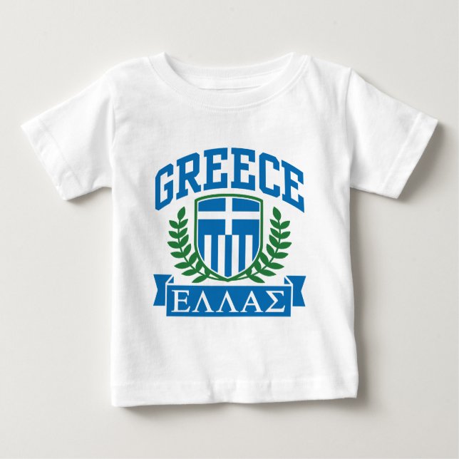 T-shirt Pour Bébé Grèce (Devant)