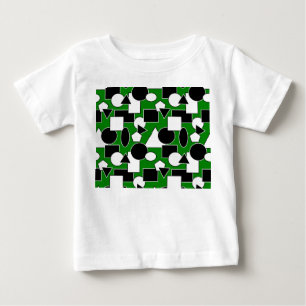 T-shirt Pour Bébé Green Bauhaus Collage