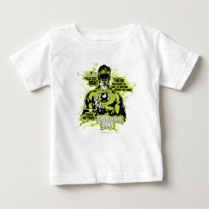 T-shirt Pour Bébé Green Lantern Text Collage - Color