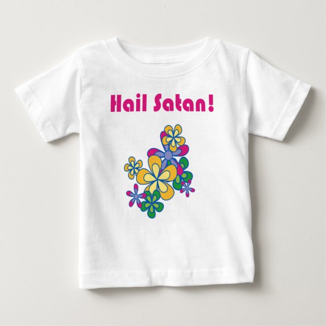 T-shirt Pour Bébé Grêle Satan ! (Devant)