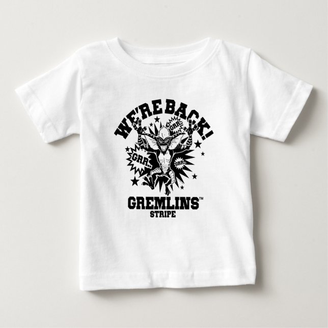 T-shirt Pour Bébé Gremlins | Stripe Nous sommes de retour (Devant)