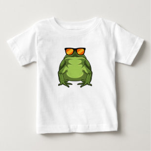 T-shirt Pour Bébé Grenouille avec lunettes de soleil