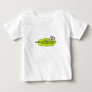T-shirt Pour Bébé Grenouille avec lunettes de soleil