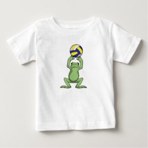 T-shirt Pour Bébé Grenouille avec volleyball