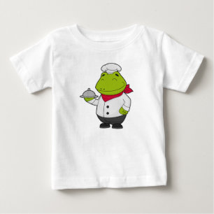 T-shirt Pour Bébé Grenouille comme cuire avec Plateau