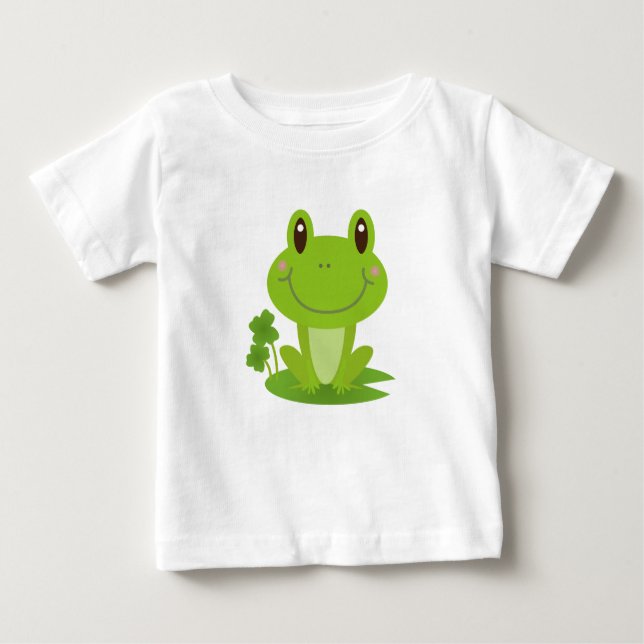 T-shirt Pour Bébé Grenouille drôle (Devant)