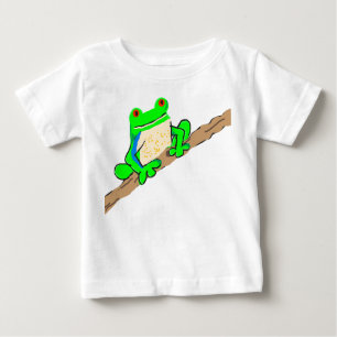 T-shirt Pour Bébé Grenouille sur un bûcher