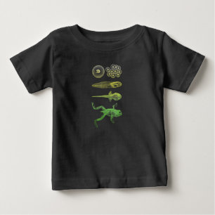 T-shirt Pour Bébé Grenouille Tadpole Métamorphose Cycle de vie Biolo