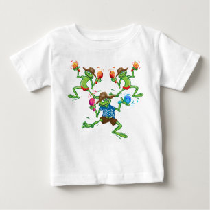 T-shirt Pour Bébé Grenouilles avec maraccas