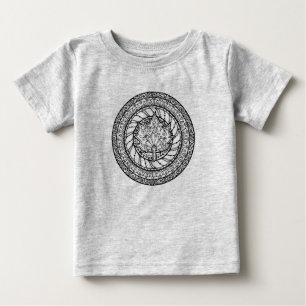 T-shirt Pour Bébé Griffonnage de feuille d'érable d'automne