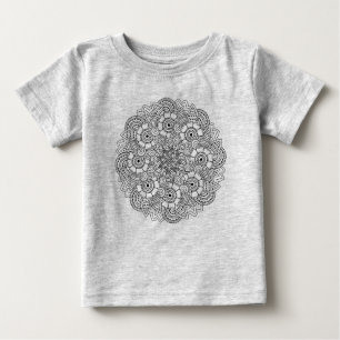 T-shirt Pour Bébé Griffonnage rond de conception
